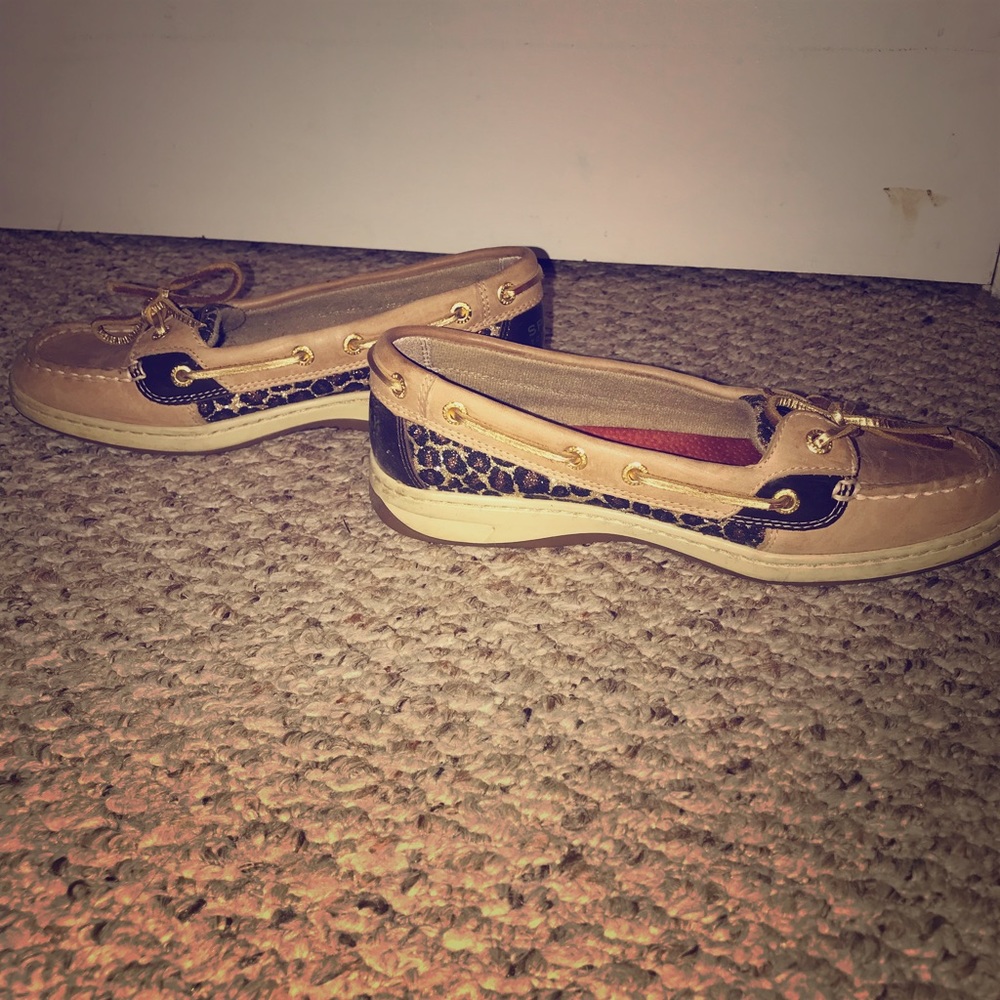 Cheetah Print Sperrys